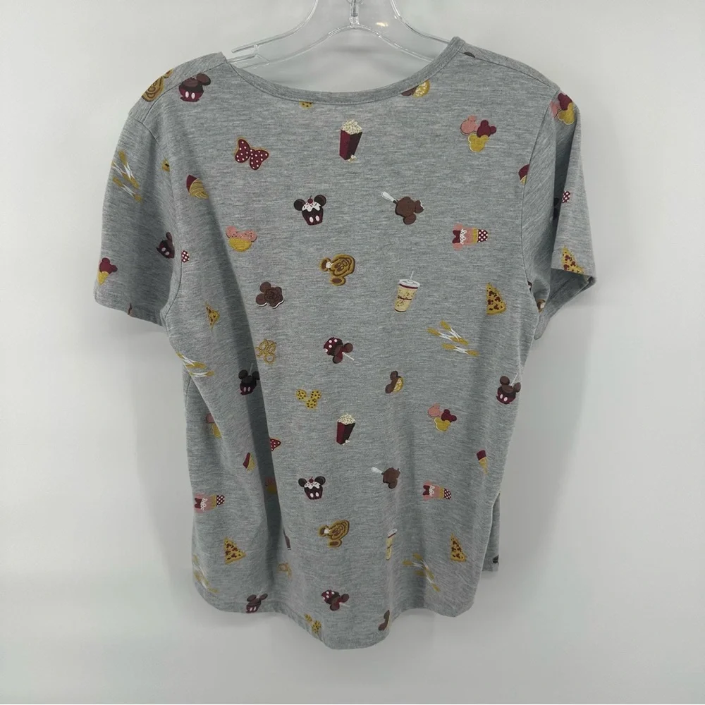 Disney Parks exclusive t-shirt allover print Disney inspired snacks food icon - Picture 5 of 5